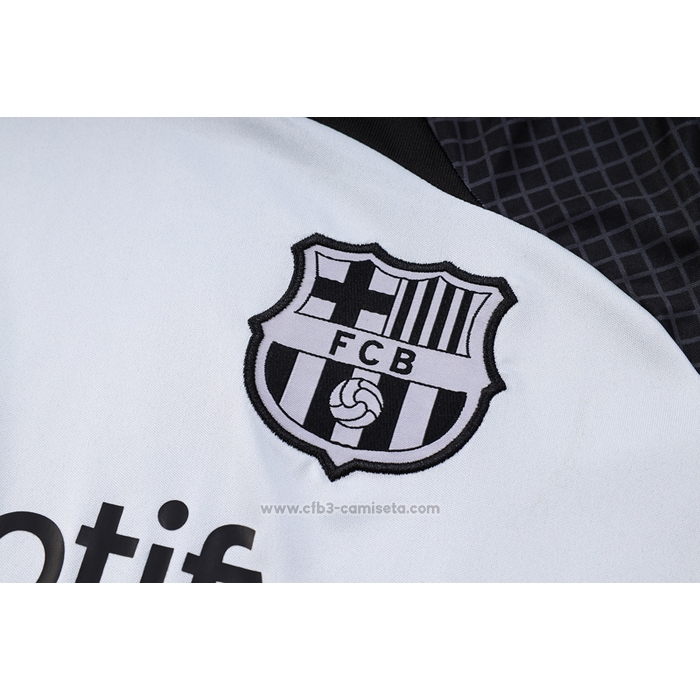 Chandal del Barcelona Manga Corta 2023-2024 Gris - Pantalon Corto